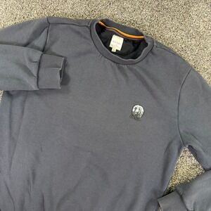 Paul Smith Dog Patch Crew Neck Sweatshirt Mens Medium Charcoal Gray Pullover